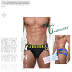 2 Pack Men's Breathable Personalized Low-Rise High-Elastic Briefs