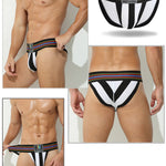 2 Pack Men's Sexy Sporty Breathable Bikini with Support Pouch