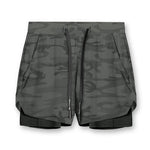 Men's Outdoor Sport Quick-Dry Breathable Double-Layer Activewear Shorts