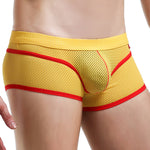 2 Pack Men's Odor-Control Breathable Mesh with U-Pouch Design Trunks