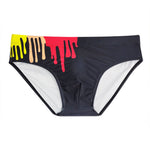 Graffiti Cushioned Men's Swimsuit Briefs