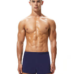 Men's Casual Athletic Shorts with Zipper Pockets and Lining