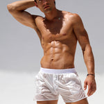 Men's Non-Lined Translucent Sexy Beach Shorts