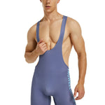 Men's Solid Color Wrestling Singlet Bodysuit