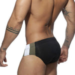 Men's Removable Pad Swim Brief with Drawstring