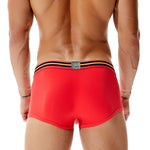 2 Pack Men's Low-Rise Cotton Breathable Trunks Suitable for Sports