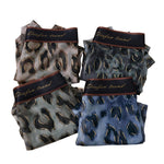 4 Pack Men's Leopard Print Cooling Touch Lightweight & Breathable Trunks