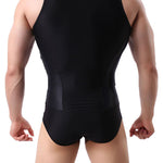 Men's Mesh Breathable Running & Gym Design Singlet Bodysuit