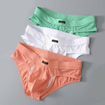 3 Pack Men's Seamless Comfort Sporty Cut Stretch Fit Briefs