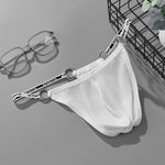 2 Pack Men's Suspenders Design U-Pouch & Low-Rise Thongs