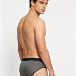 3 Pack Men's Seamless Comfort Second-Skin Feel Fabric Briefs