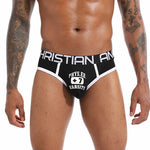 2 Pack Men's Ultra-Soft Printed Low-Rise Sexy Sporty Cut Anti-Chafing Bikini
