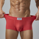 2 Pack Men's Low-Rise Solid Breathable Cotton Trunks