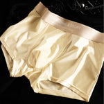 3 Pack Men's Solid-Color Breathable Trunks