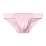 2 Pack Men's Low-Rise High-Cut Ribbed Cotton Bikini