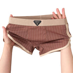 4 Pack Men's Skin-Friendly & Trendy Striped Lightweight Boxer Briefs