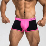 2 Pack Men's Premium Ice Silk U-Pouch Design Soft & Smooth Trunks