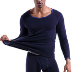 Fleece Lined Men's Thermal Underwear With Support Pouch