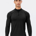 Men's Zip-Up Sports Long Sleeve Shirt