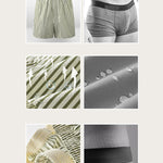 Men's Thin Loungewear Pants Loose Striped Breathable Shorts