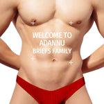 2-pack Men's Ribbed Low-rise Solid Color Thong