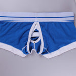 2 Pack Men's Large Pouch Back Opening Sexy Trunks