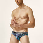 Men's Colorful Texture Low-Rise Briefs