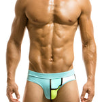 Sporty Contrast Padded Swim Briefs