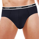 3 Pack Men's Soft and Breathable Solid Color Modal Briefs