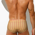 Men's Bold Prints Antibacterial Low-Rise Swim Briefs
