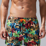 Men's Plaid Patterned Lightweight & Airy Sporty Cut Board Shorts