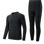 Men's Odor-Resistant Heat-Generating Fleece-Lined Base Layer Thermal Sets