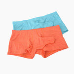 7 Pack Men's Solid Color Supportive Separated Pouch Seamless Comfort Trunks