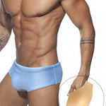 Men's Anti-Odor Sporty Cut Solid Color Swim Briefs