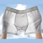 4 Pack Men's Antibacterial Comfy Waistband Ice Silk Trunks
