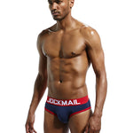 2 Pack Men's Sexy Cheeky Ultra-Soft Cotton Low-Rise & Revealing Supportive Jockstraps