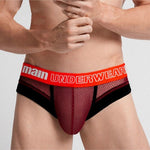 6 Pack Men's Professional Mesh Large Supportive Pouch Breathable Briefs