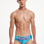 Vibrant Quick-Dry Swim Briefs for Men