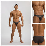 2 Pack Men's Seamless Comfort Skin-Friendly Firm Support Sporty Cut Bikini