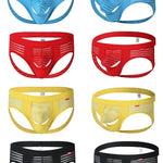 Men's Striped Breathable Support Underwear with Separate Pouch