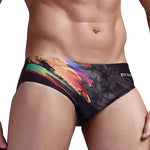 Men's Youth Training Fashion Print Swim Brief