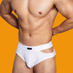 2 Pack Men's Low-Rise Sexy Side-Opening Briefs