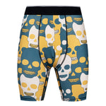 2 Pack Men's Printed High-Stretch Relaxed Fit Sport Activewear Tights