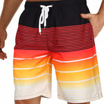 Men's Moisture-Wicking Bold Prints Sporty Cut Board Shorts