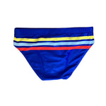 Men's 4-Way Stretch Perfect Fit Colorful Striped Swim Briefs
