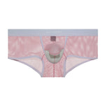 2 Pack Men's Comfy Waistband Separate Pouch & Breathable Mesh Trunks