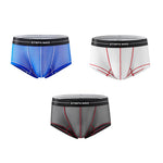 2 Pack Men’s Sexy Low-rise Transparent Mesh Trunks