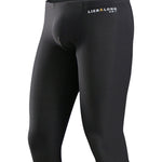 Men's Ice Silk Mesh Mid-Rise Quick-Dry for Sports & Casual Activewear Tights