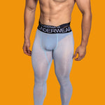 Men's Low-Rise Breathable Silk-Like Semi-Transparent Tights
