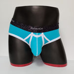 2 Pack Men's Detachable Front Pouch Durable Stretch Skin-Friendly Briefs